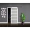 Renin 36 in. x 84 in. Easy Build 5-Lite Frosted Glass Barn Door with Hardware Kit BD062K01BW5TGE36084 - alternate 3